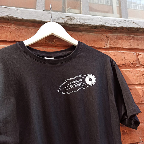 T-SHIRT SUPERSONIC RECORDS - COMETE WHITE